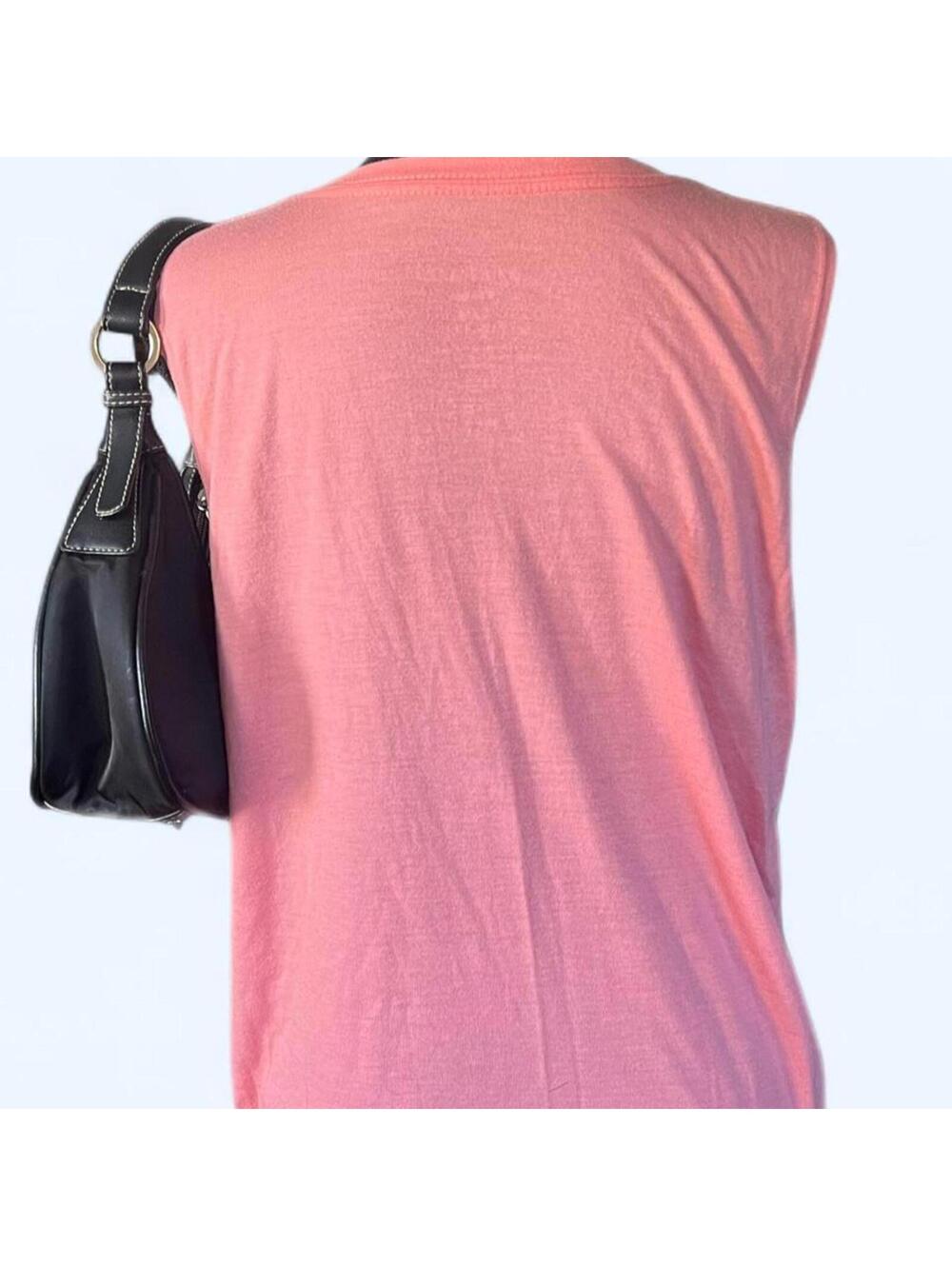 bubblegum pink mcbling coquette paul frank graphic tank size large 💗 - Picture 3 of 5